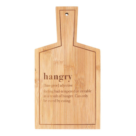 Bamboo Serving Board – “Hangry”