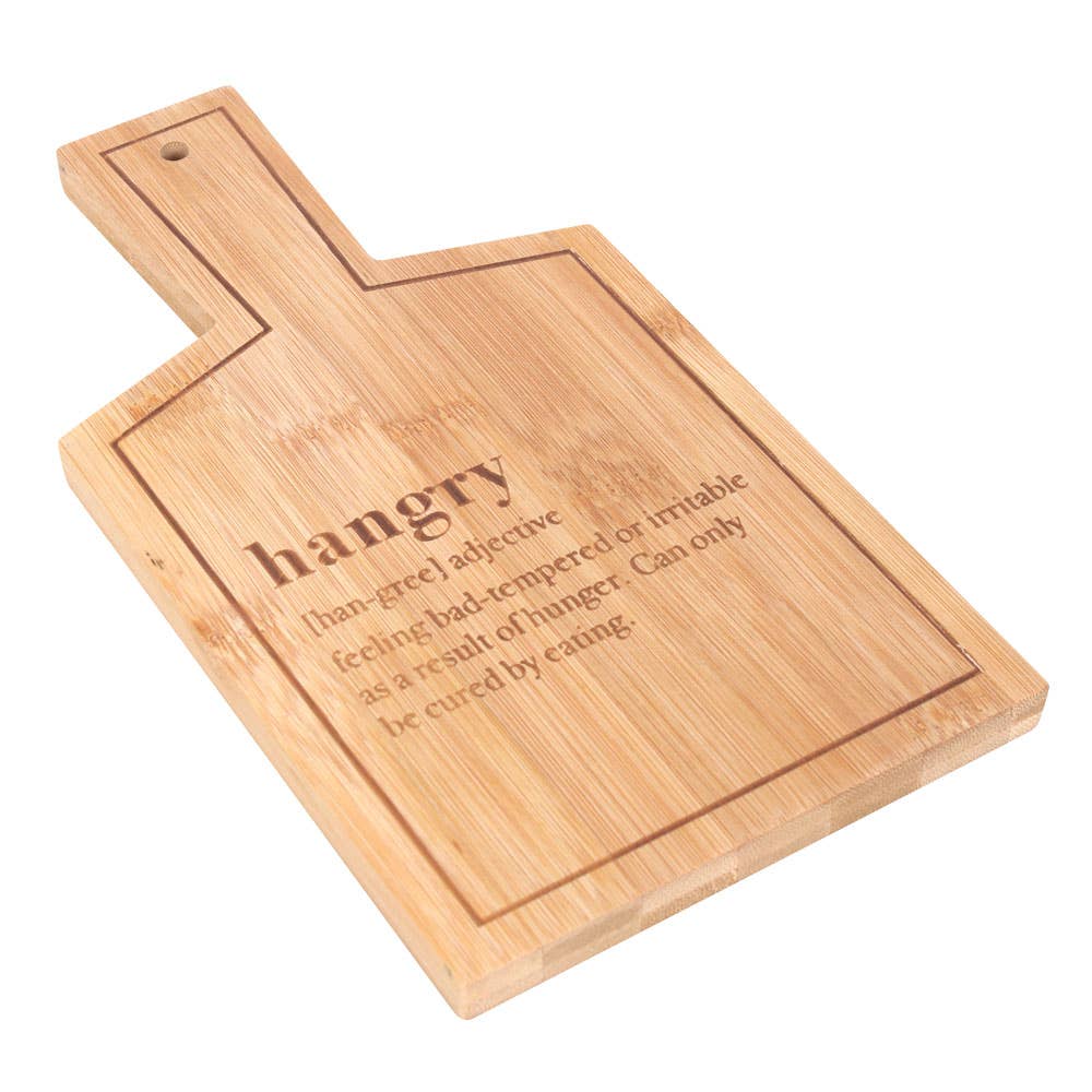 Bamboo Serving Board – “Hangry”