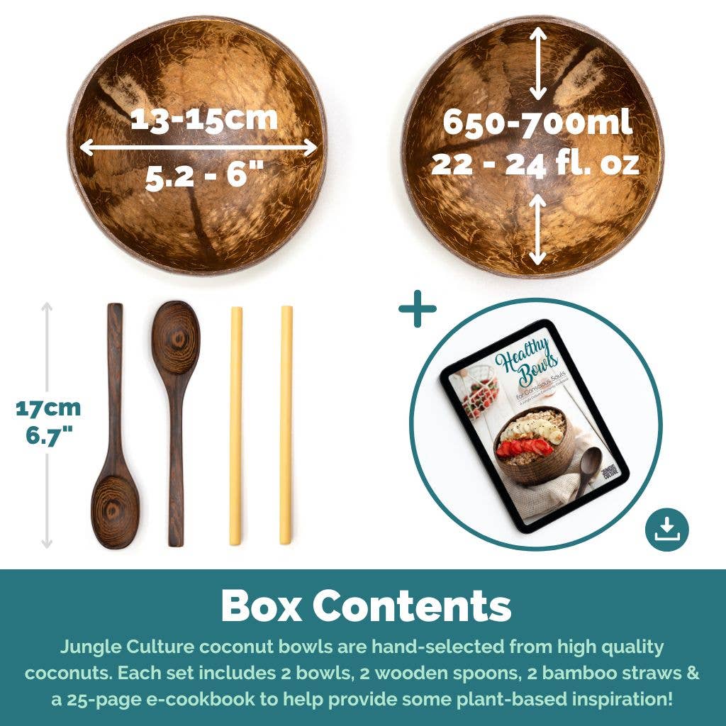 Coconut Bowl Set – Handmade & Sustainable