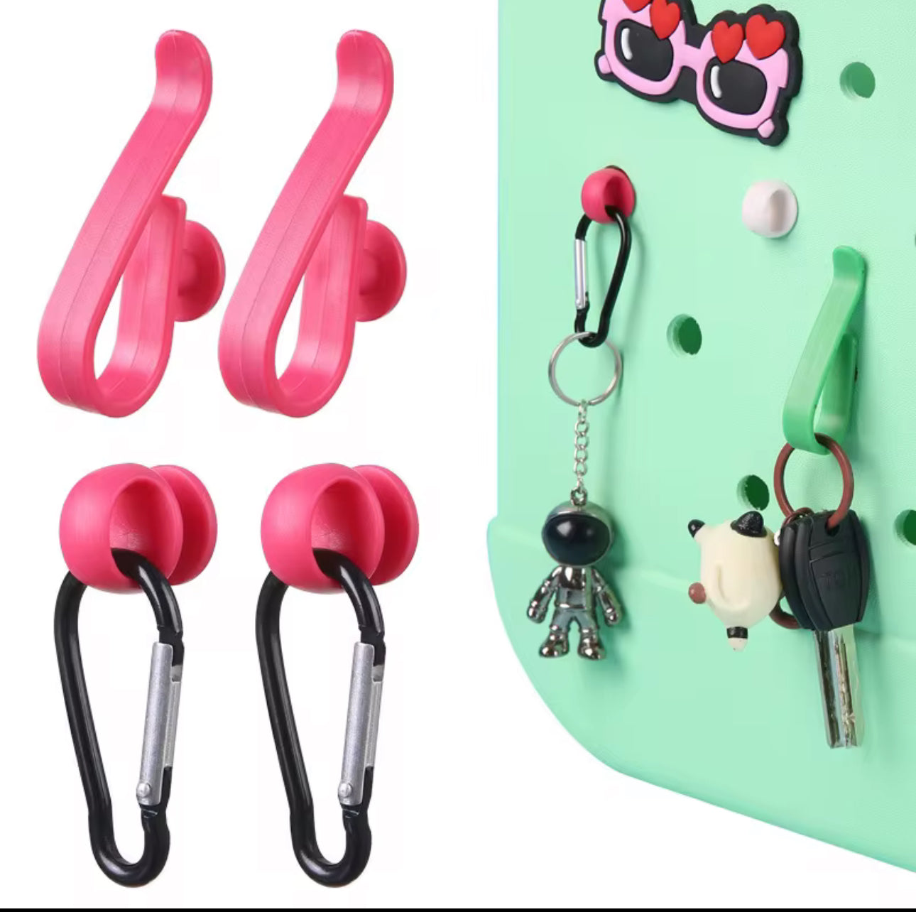 Tote bag hook/keychains (Set of three)