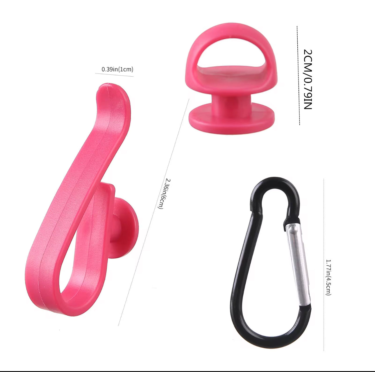 Tote bag hook/keychains (Set of three)