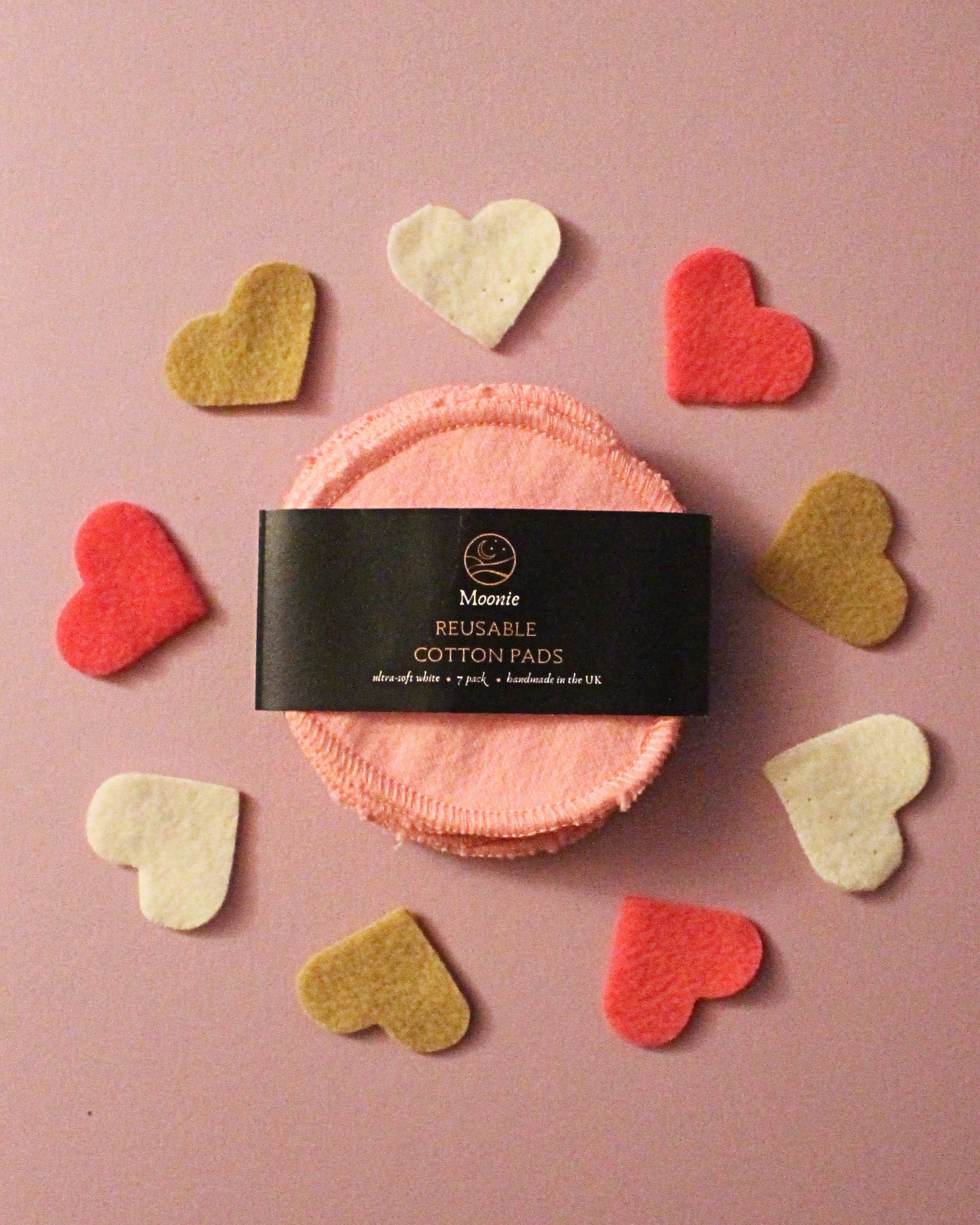 Pink Reusable Cotton Face Pads | Handmade