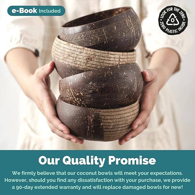 Coconut Bowl Set – Handmade & Sustainable
