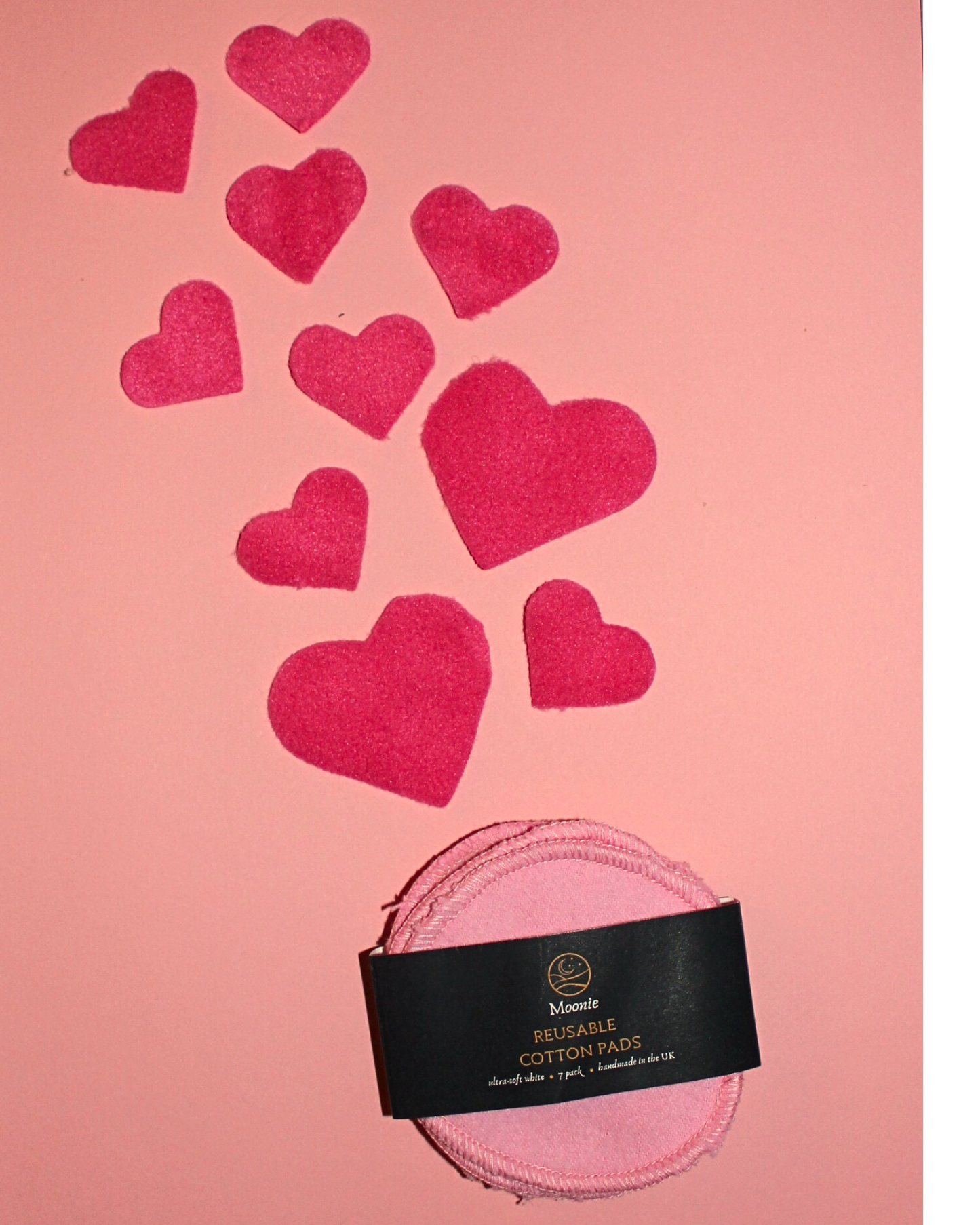 Pink Reusable Cotton Face Pads | Handmade