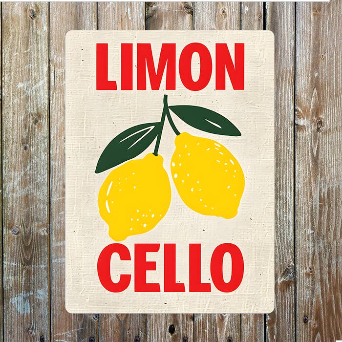 Limon cello limoncello Kitchen Metal Sign Plaque