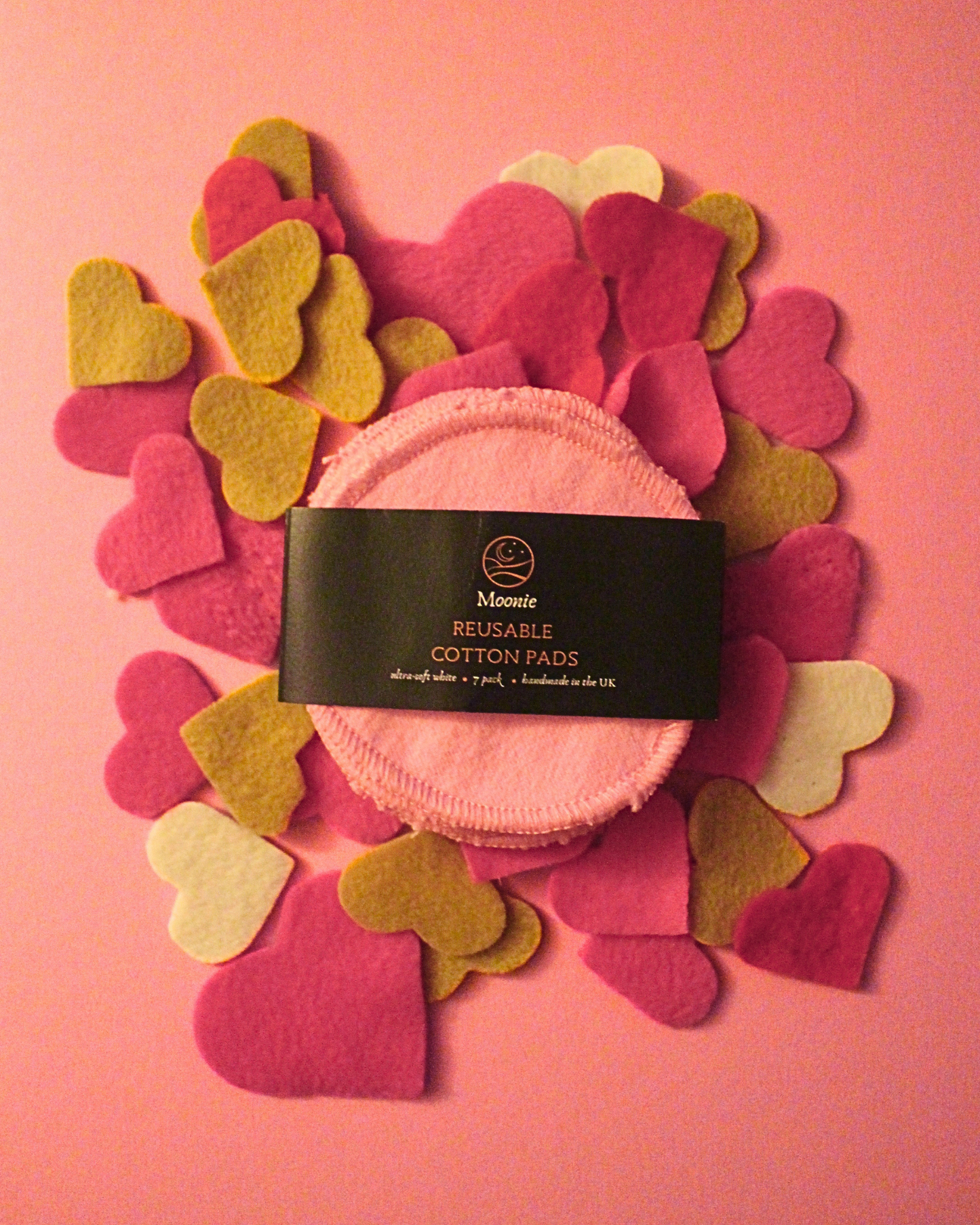 Pink Reusable Cotton Face Pads | Handmade
