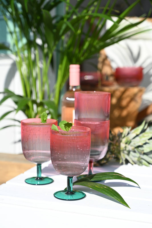 Ombre Stacking Wine Tumblers set of 4