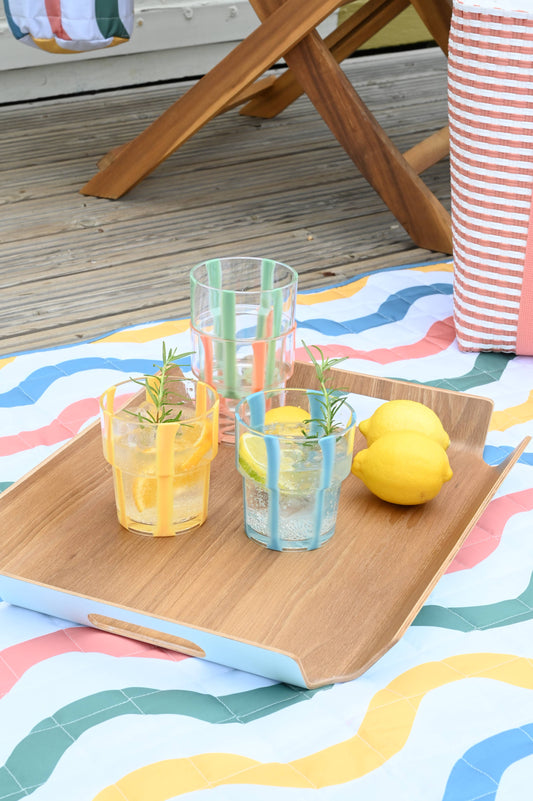 Portofino Stacking Tumbler Stripe Set of 4