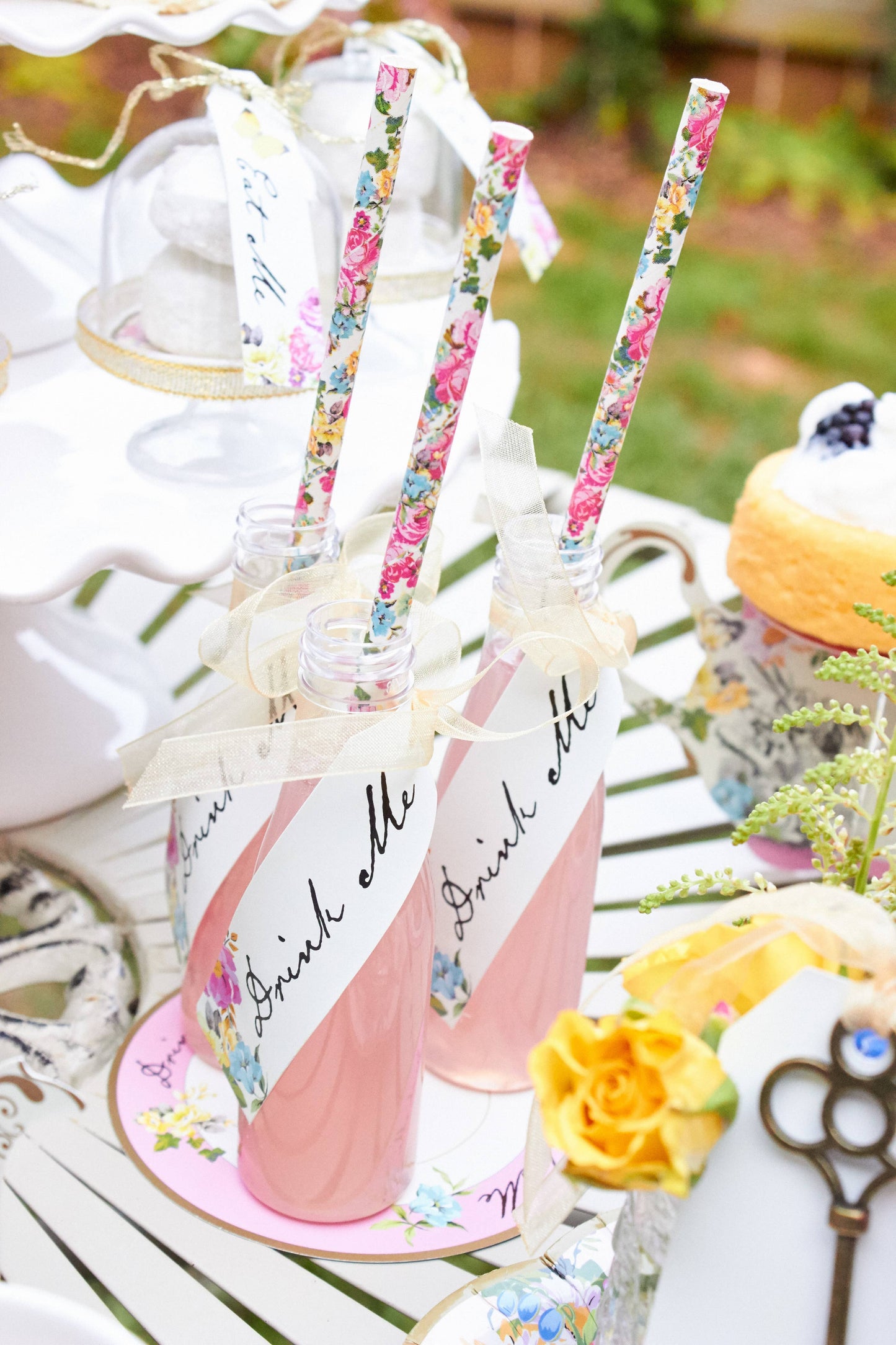 Alice in Wonderland 'Drink Me' Bottles | 6 Pack |Tea Party |