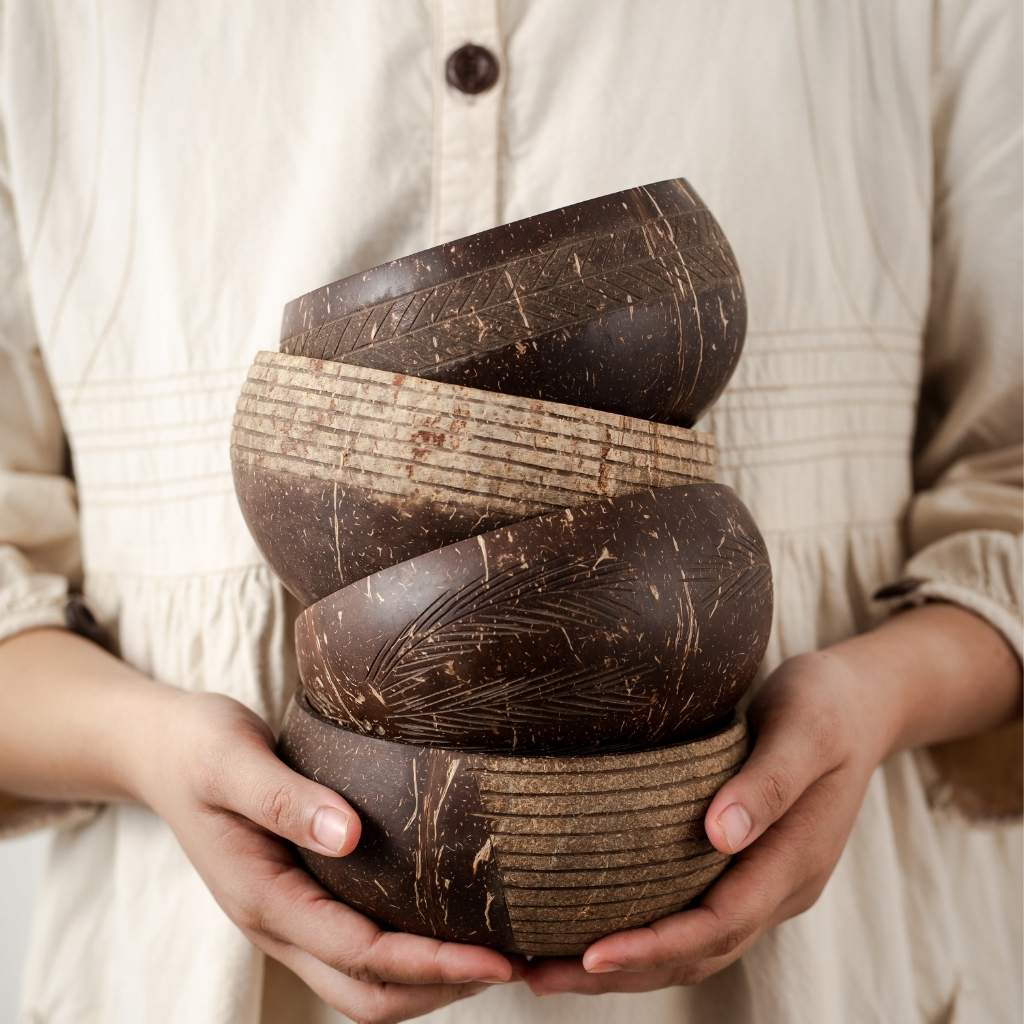 Coconut Bowl Set – Handmade & Sustainable