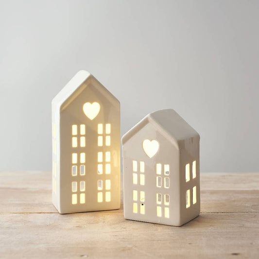 The Little Heart House – LED Ceramic Decoration (16cm)