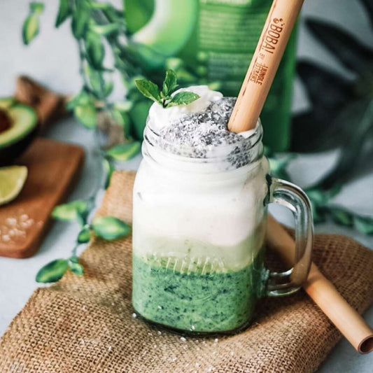 Thick Bamboo Smoothie Straws – Reusable & Eco-Friendly