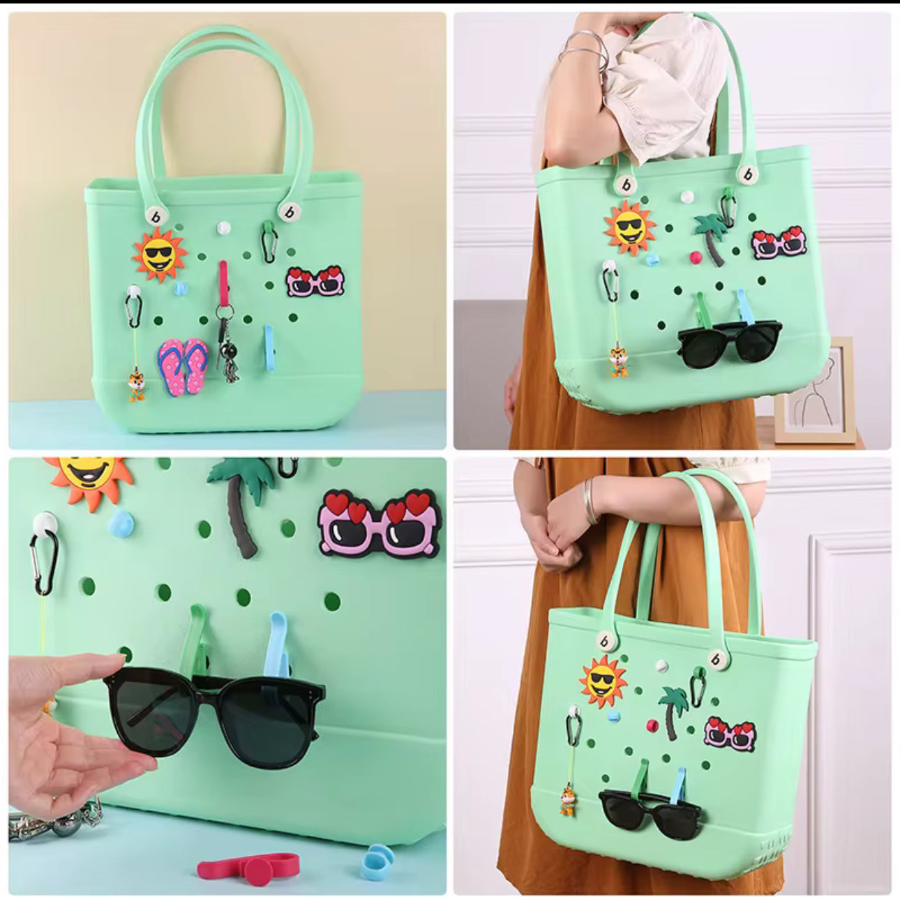 Tote bag hook/keychains (Set of three)