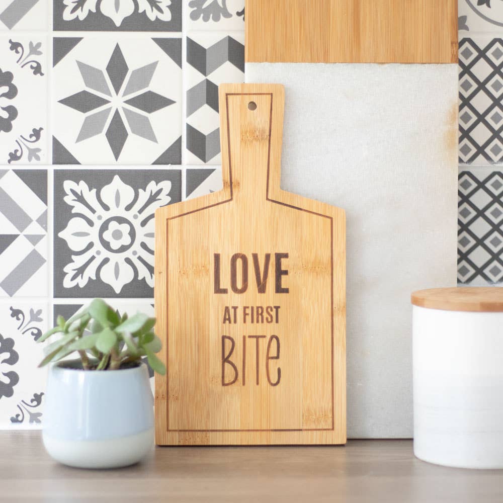 Bamboo Serving Board – “Love at first bite”