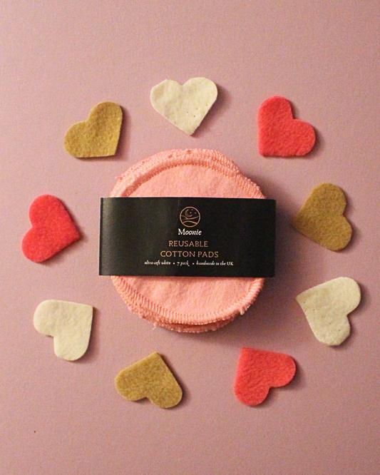 Pink Reusable Cotton Face Pads | Handmade