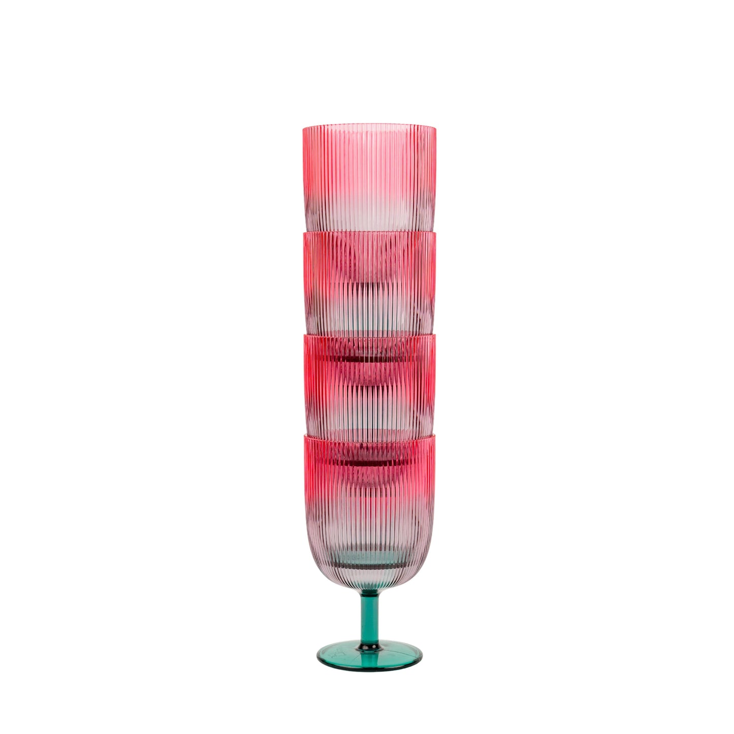 Ombre Stacking Wine Tumblers set of 4