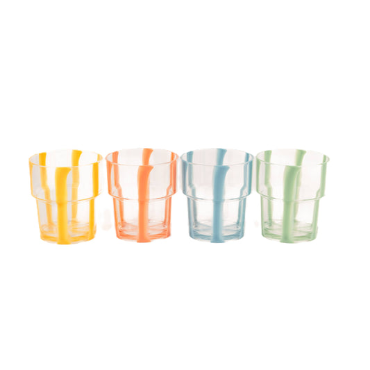 Portofino Stacking Tumbler Stripe Set of 4
